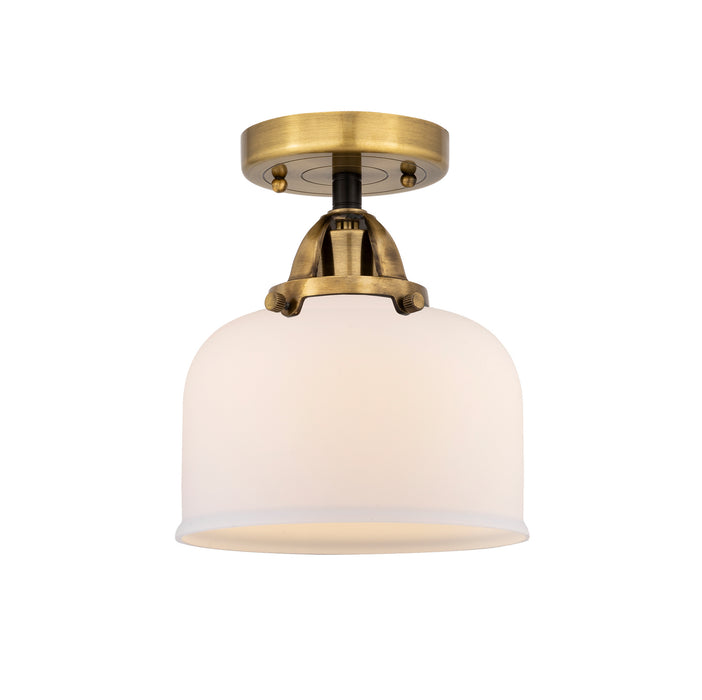 Innovations - 288-1C-BAB-G71 - One Light Semi-Flush Mount - Nouveau 2 - Black Antique Brass