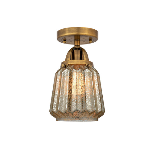 Innovations - 288-1C-BB-G146 - One Light Semi-Flush Mount - Nouveau 2 - Brushed Brass