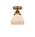 Innovations - 288-1C-BB-G171 - One Light Semi-Flush Mount - Nouveau 2 - Brushed Brass