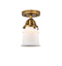Innovations - 288-1C-BB-G181S - One Light Semi-Flush Mount - Nouveau 2 - Brushed Brass