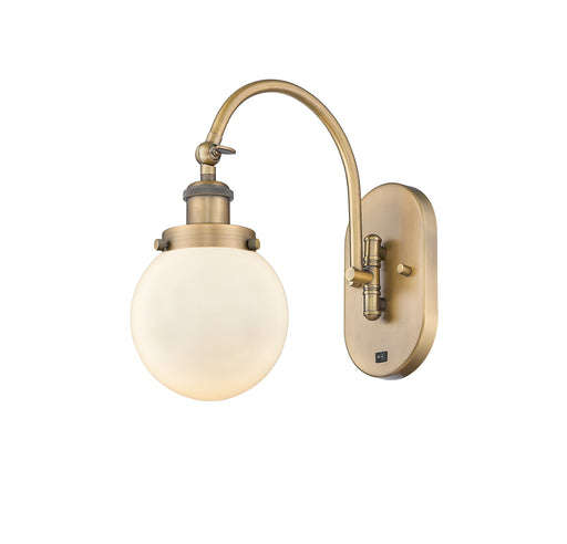 Innovations - 918-1W-BB-G201-6 - One Light Wall Sconce - Franklin Restoration - Brushed Brass