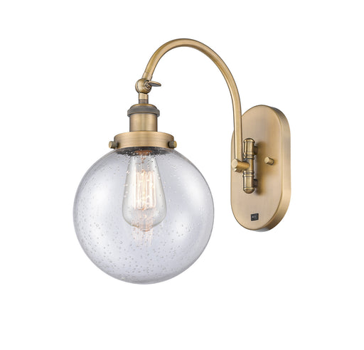 Innovations - 918-1W-BB-G204-8 - One Light Wall Sconce - Franklin Restoration - Brushed Brass