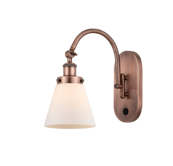 Innovations - 918-1W-AC-G61-LED - LED Wall Sconce - Franklin Restoration - Antique Copper