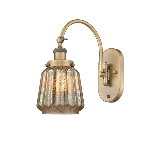 Innovations - 918-1W-BB-G146-LED - LED Wall Sconce - Franklin Restoration - Brushed Brass
