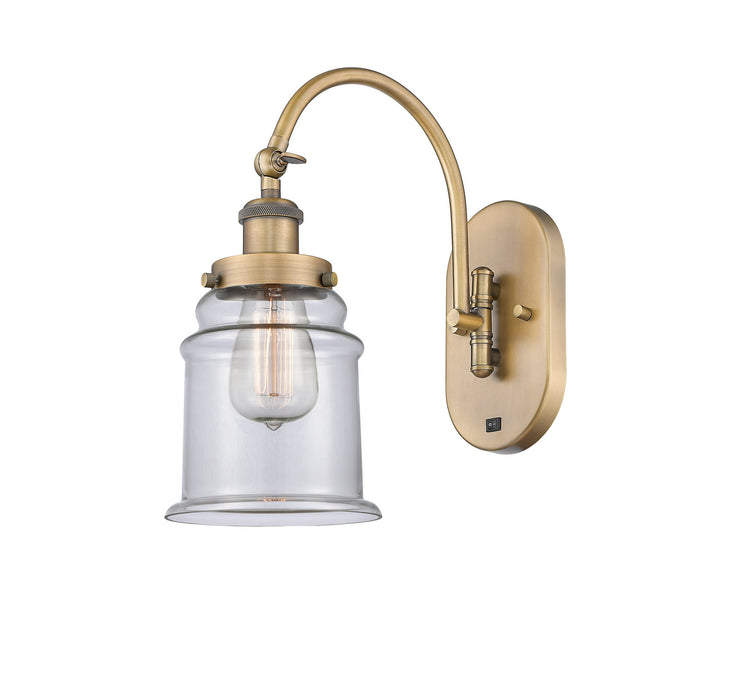 Innovations - 918-1W-BB-G182 - One Light Wall Sconce - Franklin Restoration - Brushed Brass