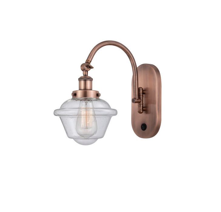 Innovations - 918-1W-AC-G534-LED - LED Wall Sconce - Franklin Restoration - Antique Copper