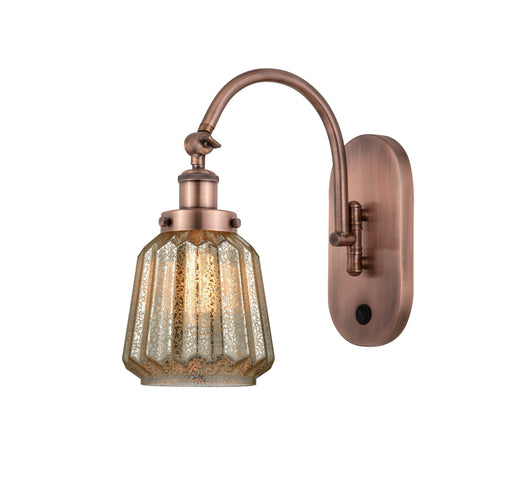 Innovations - 918-1W-AC-G146-LED - LED Wall Sconce - Franklin Restoration - Antique Copper