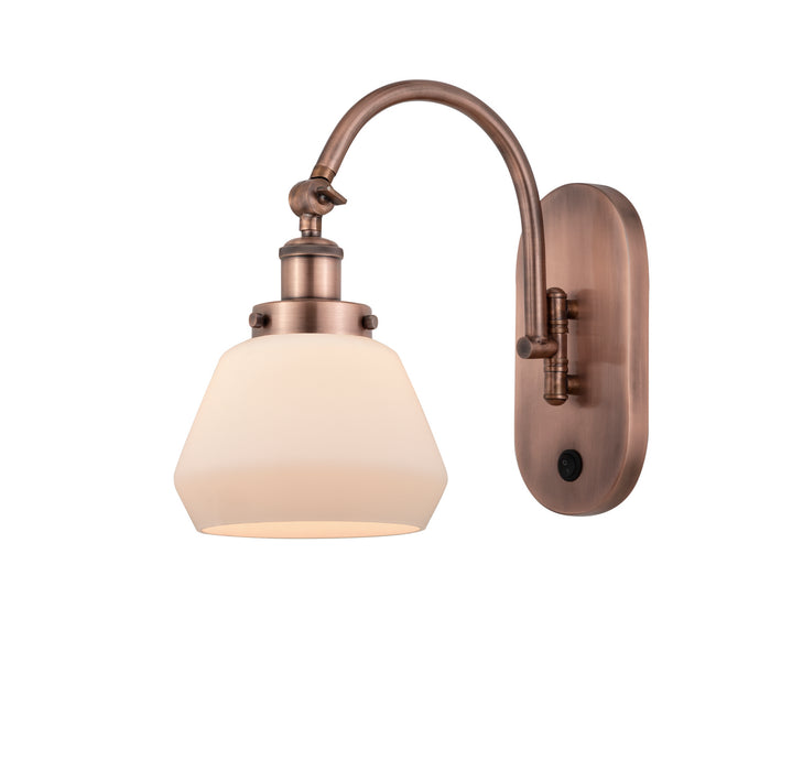 Innovations - 918-1W-AC-G171 - One Light Wall Sconce - Franklin Restoration - Antique Copper
