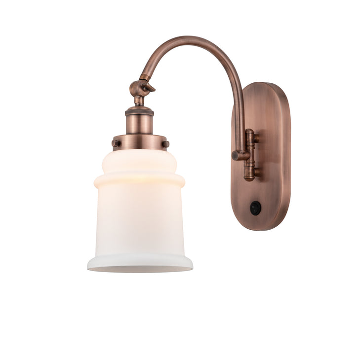 Innovations - 918-1W-AC-G181-LED - LED Wall Sconce - Franklin Restoration - Antique Copper