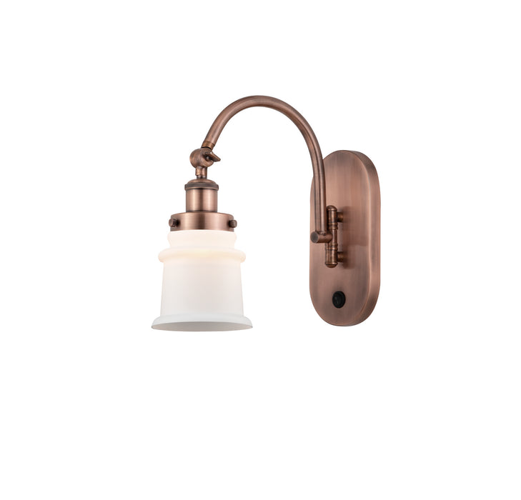 Innovations - 918-1W-AC-G181S - One Light Wall Sconce - Franklin Restoration - Antique Copper