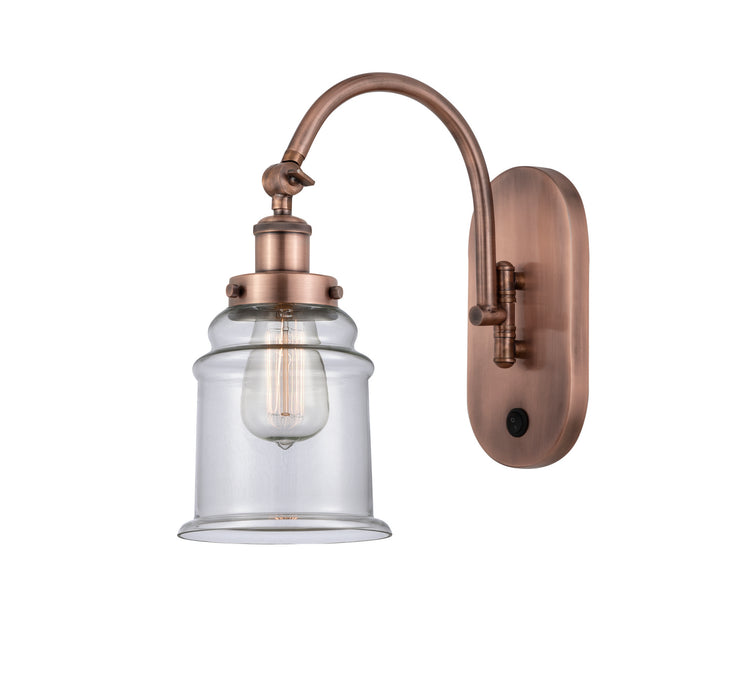 Innovations - 918-1W-AC-G182-LED - LED Wall Sconce - Franklin Restoration - Antique Copper