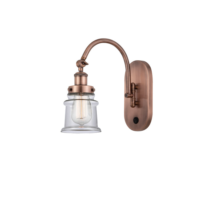 Innovations - 918-1W-AC-G182S - One Light Wall Sconce - Franklin Restoration - Antique Copper