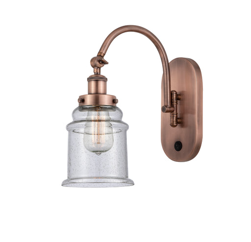 Innovations - 918-1W-AC-G184-LED - LED Wall Sconce - Franklin Restoration - Antique Copper