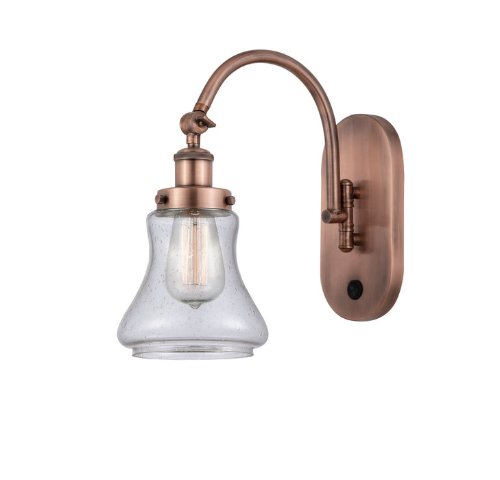 Innovations - 918-1W-AC-G194 - One Light Wall Sconce - Franklin Restoration - Antique Copper