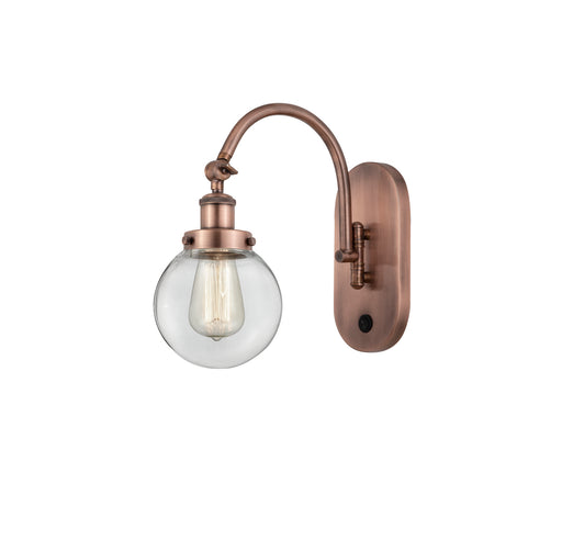 Innovations - 918-1W-AC-G202-6-LED - LED Wall Sconce - Franklin Restoration - Antique Copper