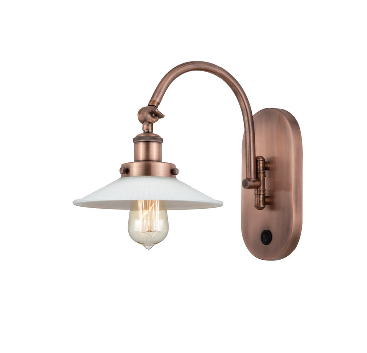 Innovations - 918-1W-AC-G1 - One Light Wall Sconce - Franklin Restoration - Antique Copper
