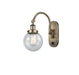 Innovations - 918-1W-AB-G204-6 - One Light Wall Sconce - Franklin Restoration - Antique Brass