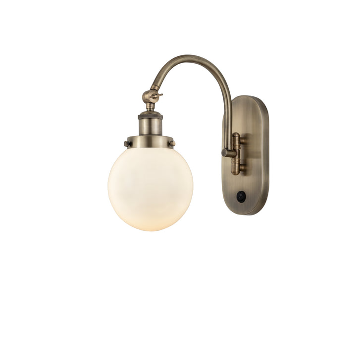 Innovations - 918-1W-AB-G201-6-LED - LED Wall Sconce - Franklin Restoration - Antique Brass