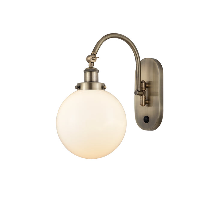Innovations - 918-1W-AB-G201-8-LED - LED Wall Sconce - Franklin Restoration - Antique Brass