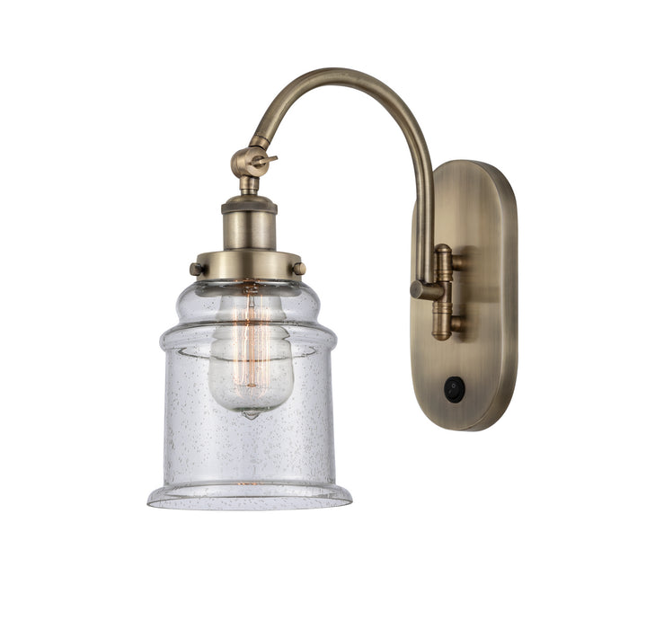 Innovations - 918-1W-AB-G184 - One Light Wall Sconce - Franklin Restoration - Antique Brass