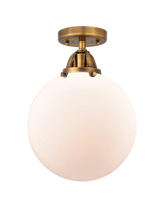 Innovations - 288-1C-BB-G201-10-LED - LED Semi-Flush Mount - Nouveau 2 - Brushed Brass