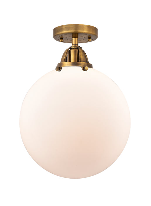 Innovations - 288-1C-BB-G201-12 - One Light Semi-Flush Mount - Nouveau 2 - Brushed Brass