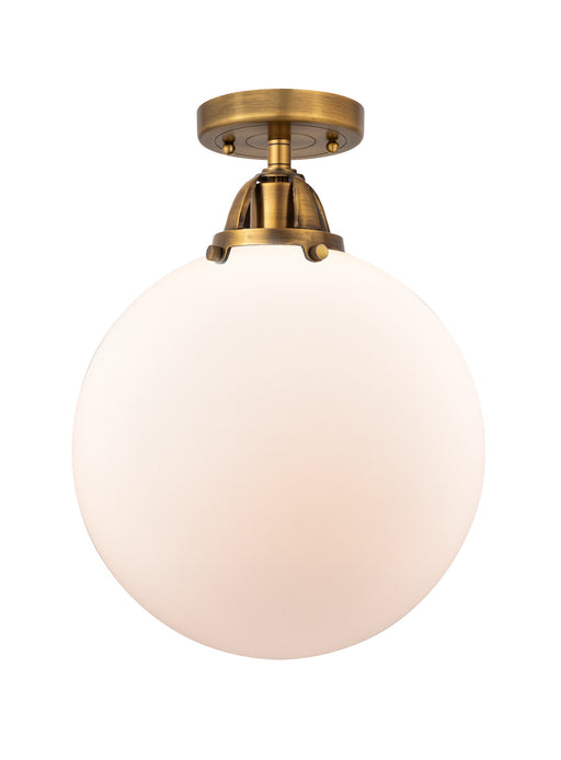 Innovations - 288-1C-BB-G201-12-LED - LED Semi-Flush Mount - Nouveau 2 - Brushed Brass