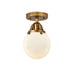 Innovations - 288-1C-BB-G201-6 - One Light Semi-Flush Mount - Nouveau 2 - Brushed Brass