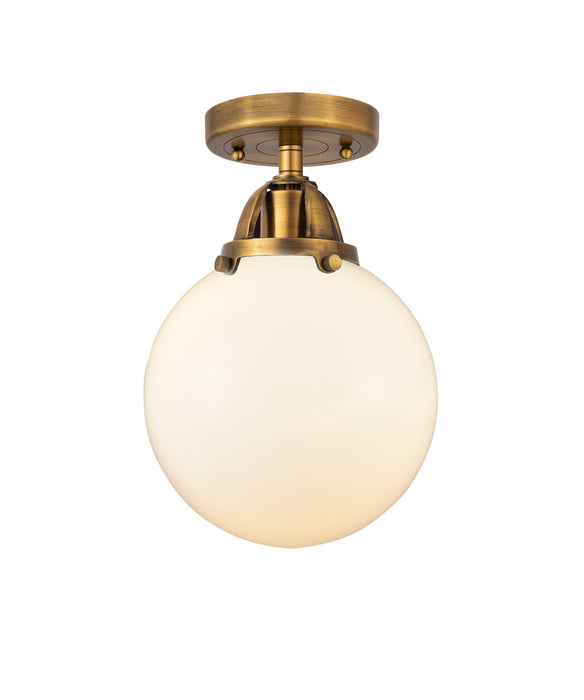 Innovations - 288-1C-BB-G201-8 - One Light Semi-Flush Mount - Nouveau 2 - Brushed Brass