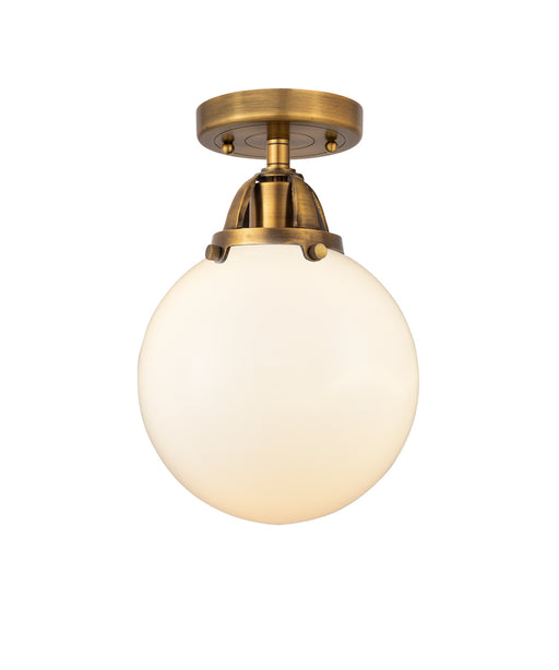 Innovations - 288-1C-BB-G201-8-LED - LED Semi-Flush Mount - Nouveau 2 - Brushed Brass