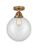 Innovations - 288-1C-BB-G202-12 - One Light Semi-Flush Mount - Nouveau 2 - Brushed Brass