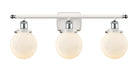 Innovations - 916-3W-WPC-G201-6-LED - LED Bath Vanity - Ballston Urban - White and Polished Chrome