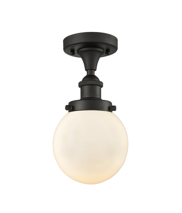 Innovations - 916-1C-OB-G201-6-LED - LED Semi-Flush Mount - Ballston Urban - Oil Rubbed Bronze