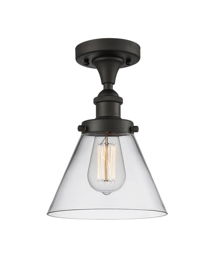 One Light Semi-Flush Mount