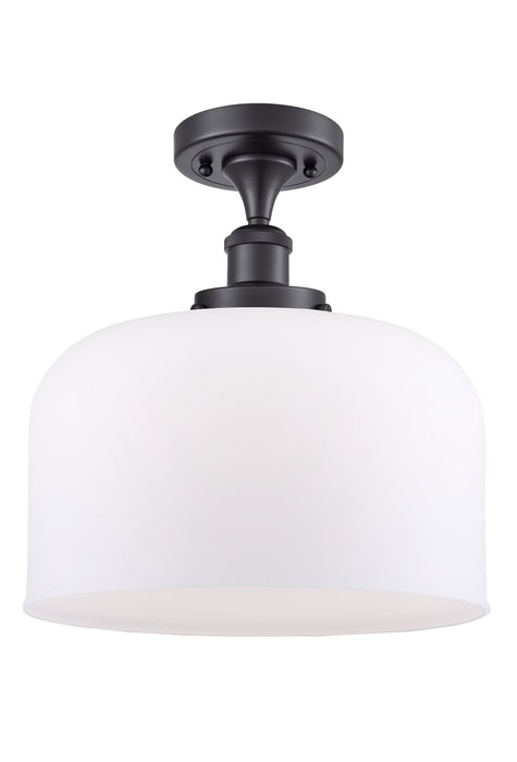 Innovations - 916-1C-BK-G71-L - One Light Semi-Flush Mount - Ballston Urban - Matte Black