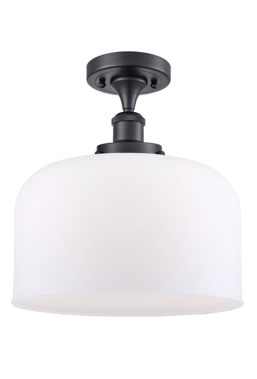 Innovations - 916-1C-BK-G71-L - One Light Semi-Flush Mount - Ballston Urban - Matte Black