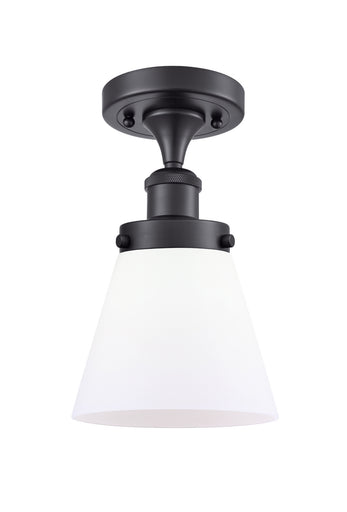 One Light Semi-Flush Mount