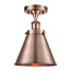 Innovations - 916-1C-AC-M13-AC - One Light Semi-Flush Mount - Ballston Urban - Antique Copper