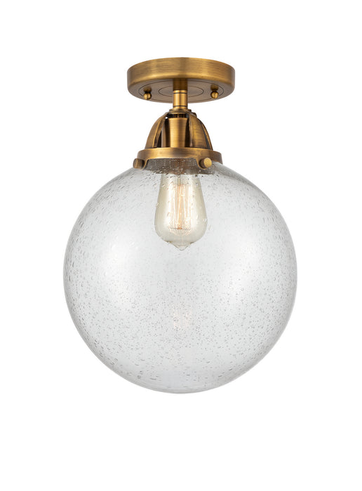 Innovations - 288-1C-BB-G204-10 - One Light Semi-Flush Mount - Nouveau 2 - Brushed Brass