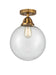 Innovations - 288-1C-BB-G204-10 - One Light Semi-Flush Mount - Nouveau 2 - Brushed Brass