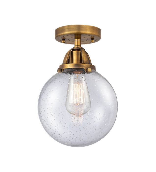 Innovations - 288-1C-BB-G204-8 - One Light Semi-Flush Mount - Nouveau 2 - Brushed Brass