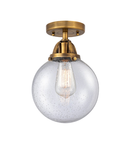 Innovations - 288-1C-BB-G204-8-LED - LED Semi-Flush Mount - Nouveau 2 - Brushed Brass