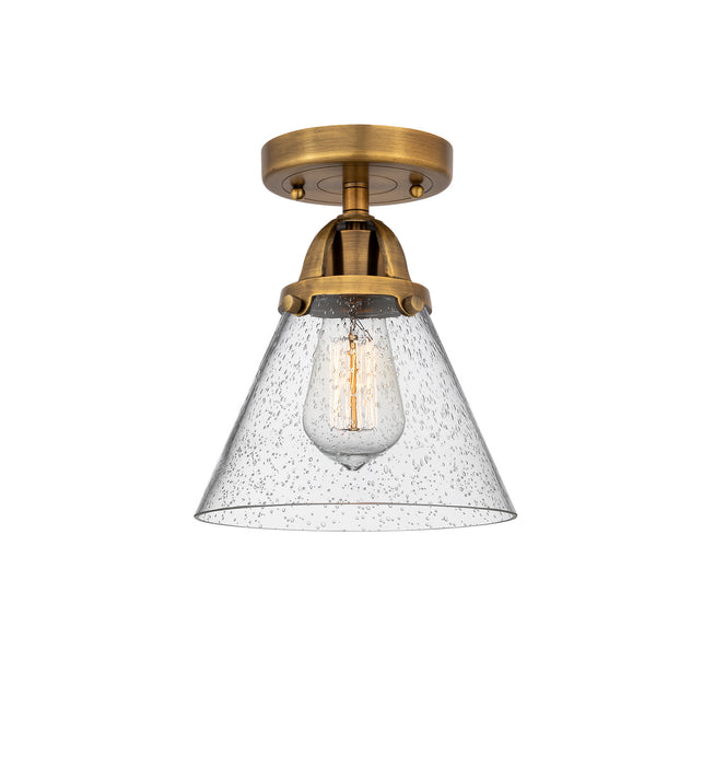 Innovations - 288-1C-BB-G44 - One Light Semi-Flush Mount - Nouveau 2 - Brushed Brass