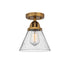 Innovations - 288-1C-BB-G44 - One Light Semi-Flush Mount - Nouveau 2 - Brushed Brass