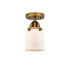 Innovations - 288-1C-BB-G51 - One Light Semi-Flush Mount - Nouveau 2 - Brushed Brass