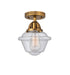 Innovations - 288-1C-BB-G534 - One Light Semi-Flush Mount - Nouveau 2 - Brushed Brass