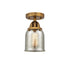Innovations - 288-1C-BB-G58-LED - LED Semi-Flush Mount - Nouveau 2 - Brushed Brass