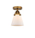 Innovations - 288-1C-BB-G61 - One Light Semi-Flush Mount - Nouveau 2 - Brushed Brass