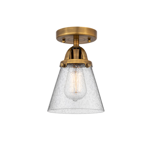 Innovations - 288-1C-BB-G64 - One Light Semi-Flush Mount - Nouveau 2 - Brushed Brass