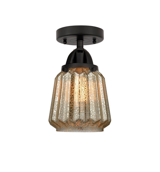 Innovations - 288-1C-BK-G146 - One Light Semi-Flush Mount - Nouveau 2 - Matte Black